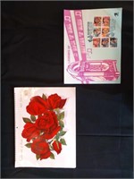 Vintage Calendar and Stamps