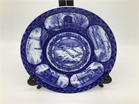 Rare 1907 Jamestown Expo Flow Blue Souvenir Plate
