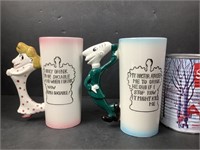 2 tasses à figurines "I Only Drink to be Sociable"
