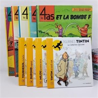 Livres/BD's dont figurines Tintin & les 4as