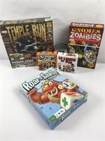 5 jeux de table dont Gnomes Zombies, complets