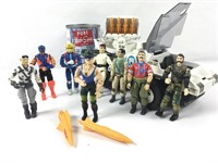 Véhicule GI Joe,Hasbro 1985 & 8 figurines