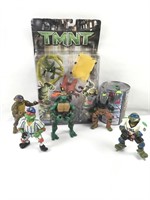 5 figurines des Tortues Ninja TMNT dont 1 NEUF