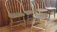 5 WINDSOR BACK CHAIRS