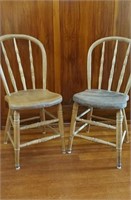 PAIR WINDSOR CHAIRS