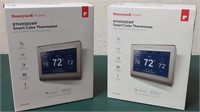 818 - 2 HONEYWELL SMART COLOR THERMOSTATS