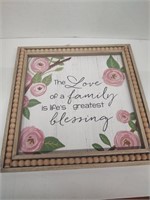 Love of a family wall hanging