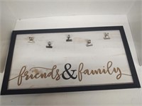 Friends and family clip board