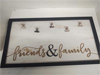 Friends and family clip board