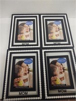 Set of four mom photo frames