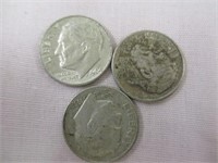 3 Roosevelt Dimes