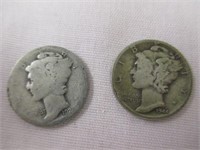 2 Mercury Dimes