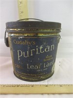 Vintage Puritan Leaf Lard Tin