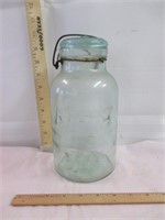 Atlas Half Gallon Blue Jar