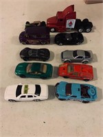 Lot of 10 Used Die Cast Vehicles