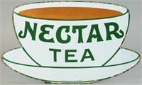 NECTAR TEA PORCELAIN ADVERTISING SIGN