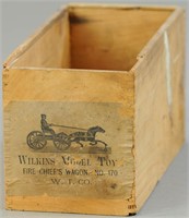 WILKINS HORSE CART WOODEN BOX
