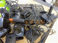 Atari 2600 game consol with several controllers
