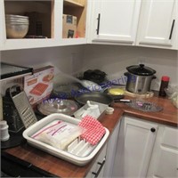 TOP COUNTER-GRATER, SLOW COOKER,TRAYS,