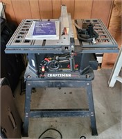 Craftsman 10" table saw and stand