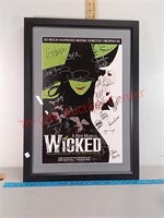 Signed wicked musical print, 20 x 28