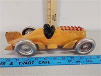 Vintage cast iron hubley race indy car w/ moving