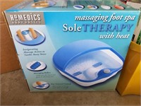 Homedics messaging foot spa in box