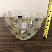 Lenox Glass. Halloween Bowl