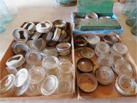 Presto alum & glass jar lids, several