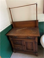 oak washstand