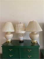 3 table lamps