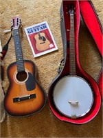 Combo banjo & Harmony guitar, H1249