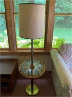 floor lamp stand w/wagon wheel top