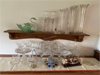glassware, various, approx 30 pcs