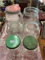 6 counter jars