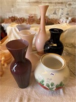 various vases