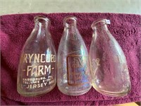 3-quart Bryncoed Farm milk bottles, Hbg, Pa