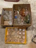 misc glassware (3 boxes)