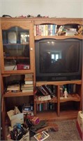 Entertainment Center with Books, TV & More