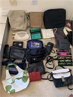 LOT OF VARIOUS BAGS / WALLETS ETC