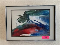 TED R LOWNIK ORIGINAL ABSTRACT PAINTING