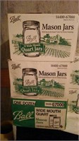 (3) Boxes of Quart Mason Jars