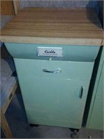 Vintage Metal Castle Sterilizer Cabinet