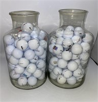 Golf Balls in Glass Jars