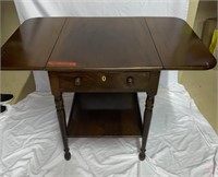 Rectangle End Table with Drawer and Shelf