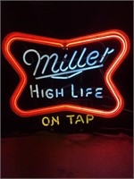 1976 Miller High Life on Tap Neon Sign