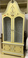 Painted yellow cabinet