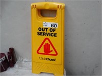 2 Click Clack "Out of Service" Floor Signs