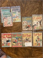 9 Misc Comics - Tip Top, Adventures of the Big boy