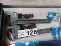 2 Heavy Duty Alloy Pipe Wrenches, 300mm